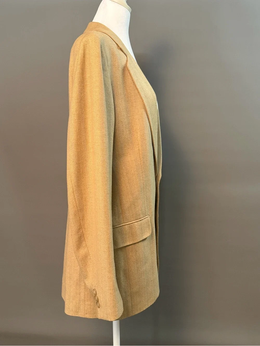 Calvin Klein vintage Men's Camel Tan Two-Button Sport Coat